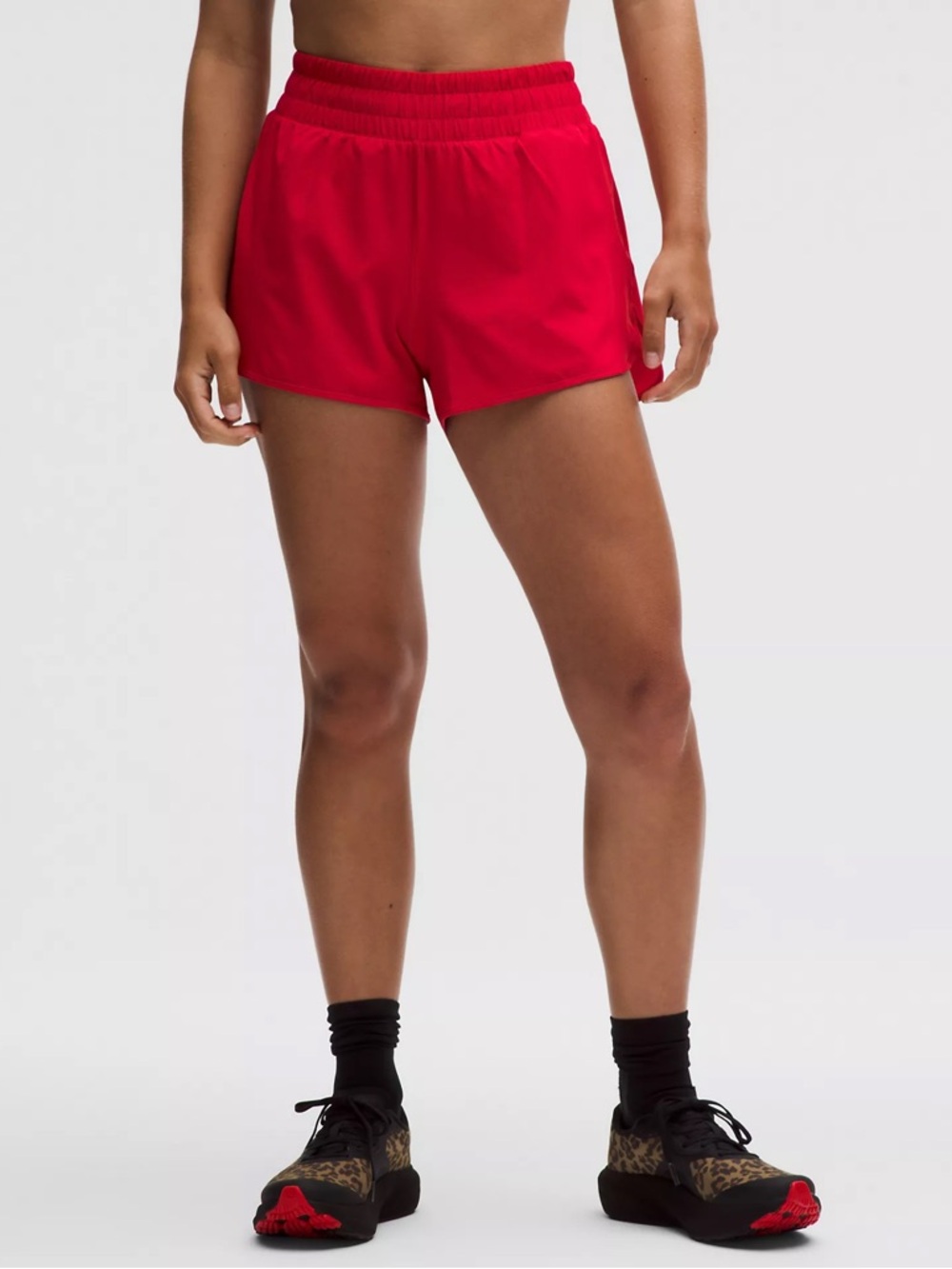 Lululemon Red Hotty Hot High Rise 2.5” Shorts